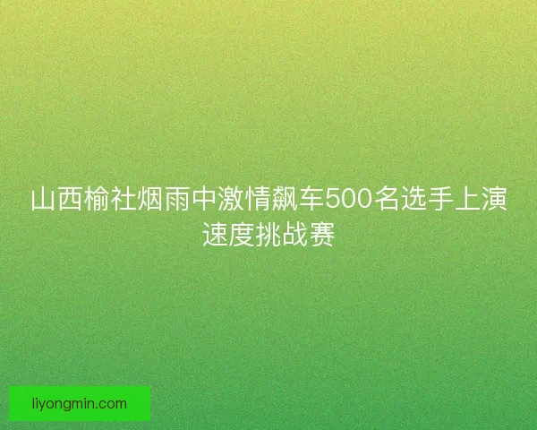 山西榆社烟雨中激情飙车500名选手上演速度挑战赛